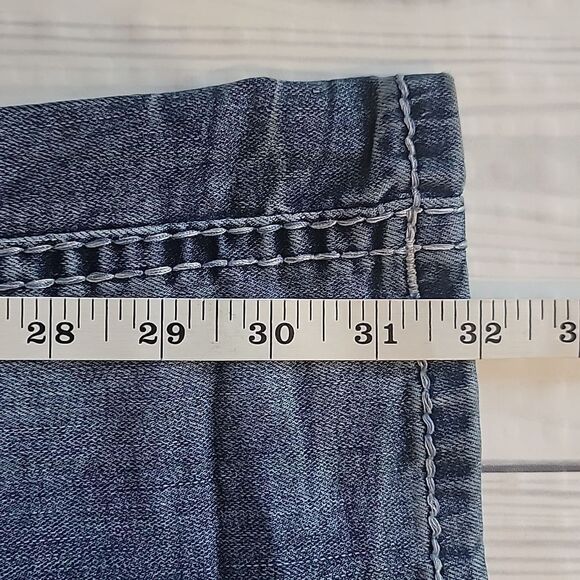 Grace in LA Light Blue Embroidered Bootcut Womens Size Waist 28 (Runs Small) - Picture 16 of 16